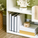 Libreria 6 Livelli 11 Scaffali 61x23x162,6 cm in MDF e Truciolato Bianco