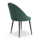 Set 2 sedie Imbottite 51x58x87 cm In Tessuto Tiffany  Lola Petrolio
