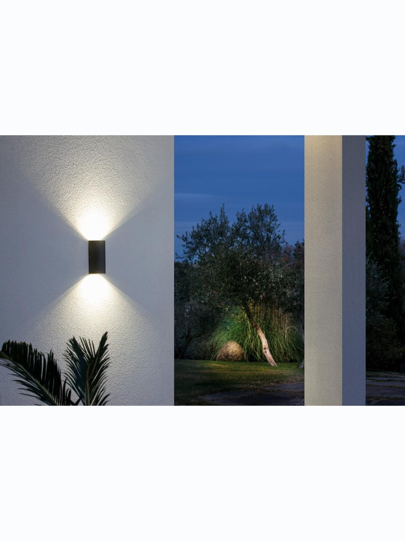 Applique da Esterno a LED 2 a Mezzotubo Sovil Trump Bianco