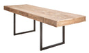 Tavolo da Pranzo Mumbai Allungabile cm 160-240x90x77 cm in Legno e Ferro 