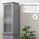 Mobile a Colonna da Bagno 40x27x171,5cm in MDF Grigio  