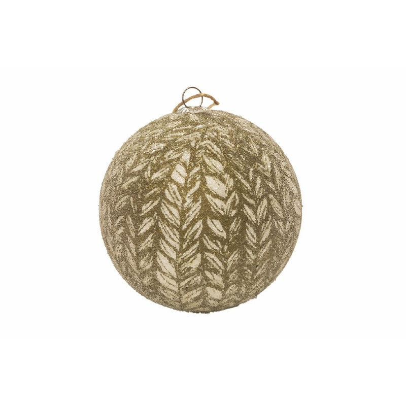 Set 14 Palle di Natale Ø7,5 cm in Polyfoam con Box Oro e Rosso