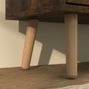 Mobile Scarpiera per 16 Paia di Scarpe 95x26x95 cm con 4 Cassetti Ribaltabili in Legno Marrone 