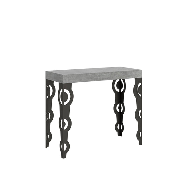 Consolle Allungabile 90-300x40x77 cm in Nobilitato Grigio online