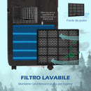 Condizionatore Portatile 950W 33x28x70,4 cm con 5 Modalità e 3 Velocità Nero