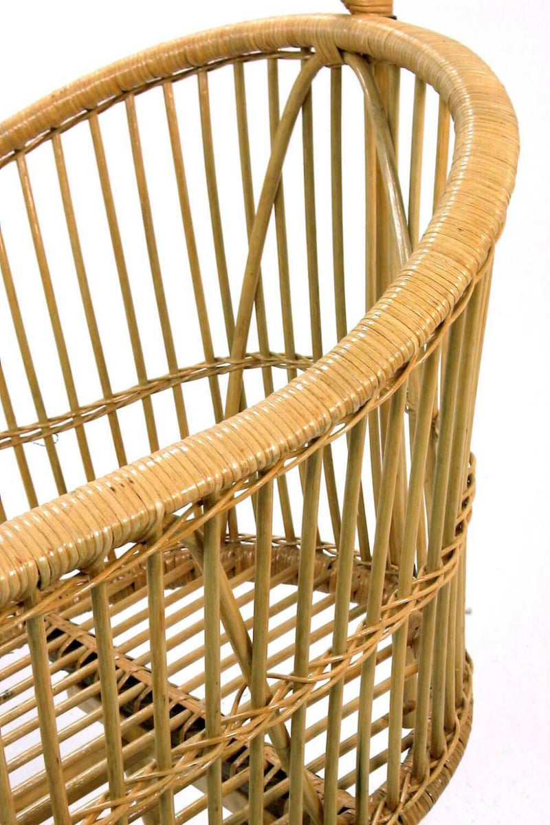 Culla in Rattan 100x63H75/100cm Lorena