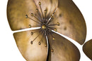 Pannello Flower Oroy 94x6x50 cm in Ferro Oro