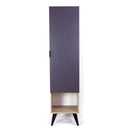 Armadio appendiabiti 45x45x182 cm Lovok rovere nero