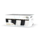 Set 6 Tazzine per Liquori Liquorini Naima White and Black in Gres VdE Tivoli 1996 Bianco e Nero