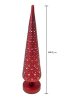 Albero Mini Stelle con Led H40 cm Rosso
