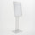 Espositore a Leggio con Piantana 51,4x79 cm in Alluminio Porta Menù Silver