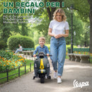 Moto Elettrica per Bambini con Licenza Ufficiale Piaggio Vespa 6V con Rotelle e Luci Verde Scuro      