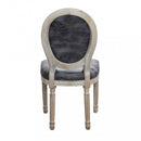 Sedia Constance 48x46x96 h cm in Similpelle Grigio