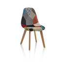 Set 4 Sedie 47,5x43x82,5 cm in Tessuto Patchwork
