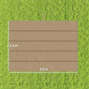 Tetto per Pergola 350x260 cm con 10 Fori di Drenaggio in Poliestere Marrone Chiaro      