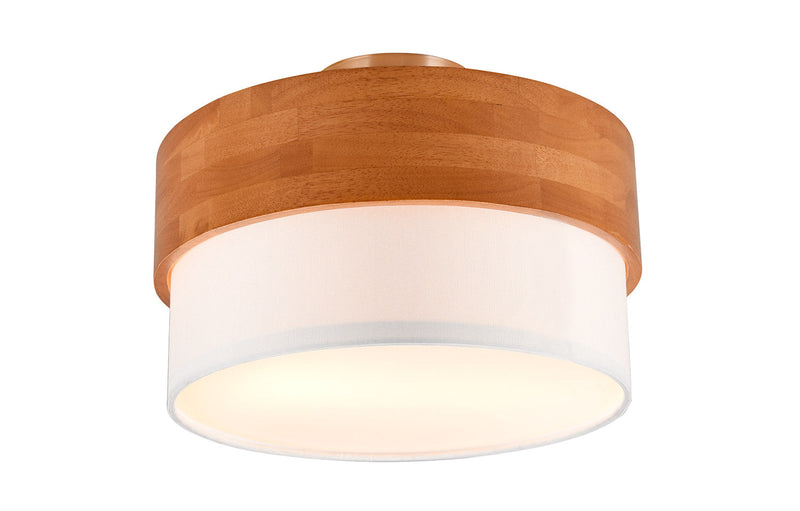 Plafoniera da Interno Attacco E14 in Metallo Nichel Satinato 