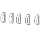Set 5 Rastrellieri Portabici 29x32,5x8,2 cm in Acciaio Zincato 