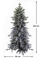Albero di Natale Artificiale Innevato Grinch Slim Verde Varie Misure