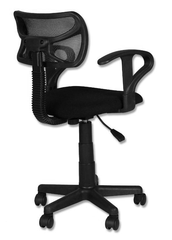 Sedia Poltrona Operativa in Tessuto Vandi Nera