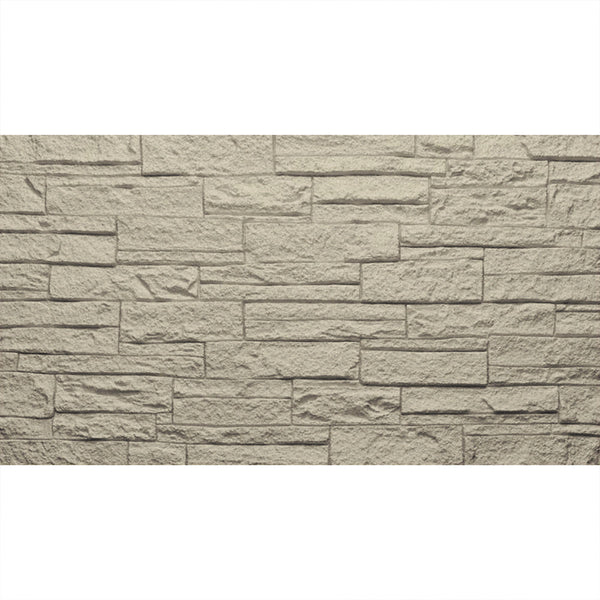 Set 12 Pannelli Decorativi Area 8,6 mq 120x60x2,5 cm Rivestimento Murale Effetto Mattoni in Pietra 3D in PU Greige Tortora sconto