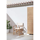 Set 2 Sedie Regista Pieghevoli 57x53xH87 cm in legno di acacia Brindisi Ecrù