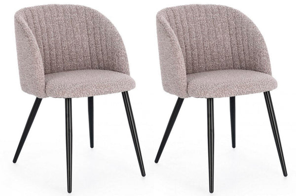 Set 2 Sedie 53x57x81,5 cm Queen in Bouclè online