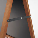 Lavagna a Cavalletto Magnetica 59x119 cm Cornice in Legno di Faggio Dark Wood