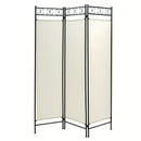 Separé in Ferro 3 Ante 120H180cm Tela Nero