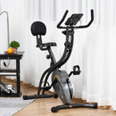Cyclette Magnetica Pieghevole 113x65x120 cm con Bande Elastiche in Acciaio Nera