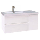 Mobile Bagno Sospeso 100 cm Lavabo e Specchio Bonussi Pegaso Bianco