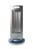Stufa al Carbonio 1200W 2 Elementi Kooper Marrakech Silver