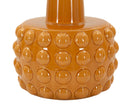Lampada da Tavolo Gress Senape Ø30x51,5 cm in Ceramica e Ferro e Tessuto Senape e Bianco      