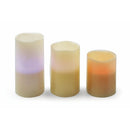 Set 3 Candele a LED con Telecomando Kooper  Multicolor