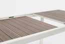 Tavolo Allungabile da Esterno 160-240x100x75h cm in Alluminio e Polywood Belmar Vapor  