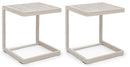 Set 2 Tavolini 40x40x45h cm Konnor Rastin