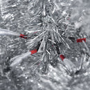 Albero di Natale Artificiale 150 cm 408 Rami Argento