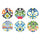 Set 6 Sottobicchieri Ø10x0,5 cm  in Ceramica VdE Tivoli 1996 Naxos