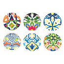 Set 6 Sottobicchieri Ø10x0,5 cm  in Ceramica VdE Tivoli 1996 Naxos