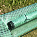 Serra da Giardino in Acciaio e Polietilene 400x100x80 cm  Verde