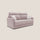 Divano Letto 2 Posti 156x102x97 cm in Tessuto Rosa