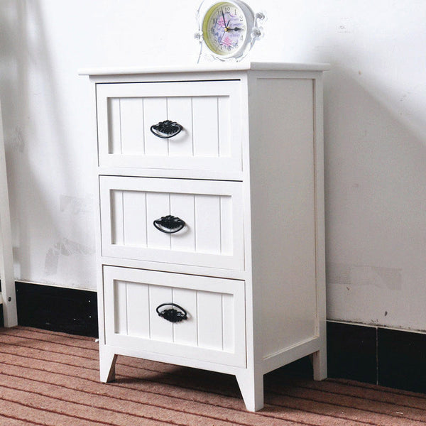 sconto Cassettiera 3 Cassetti in Legno Massello 45x30x70 cm Fumer Betty Bianca