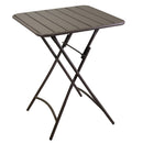 Set Tavolo e 2 Sedie Pieghevoli da Giardino in Metallo Rovigo Antracite