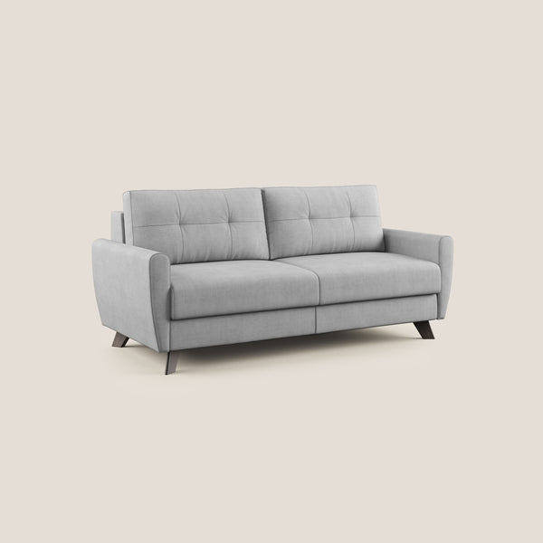 acquista Divano Letto 3 Posti 188x97x96 cm in Tessuto Grigio Chiaro