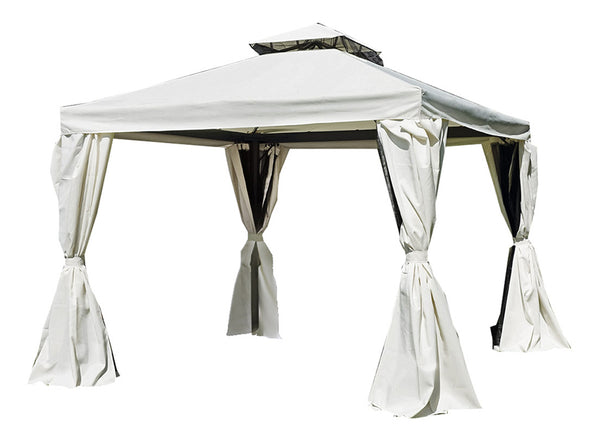Gazebo da Giardino in Alluminio 3X3m Vorghini Blind Ecrù prezzo