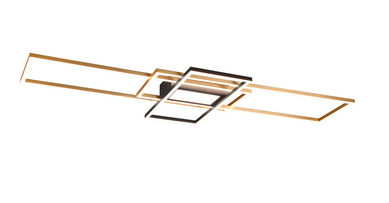 Plafoniera da Interno a LED in Metallo Ottone Opaco