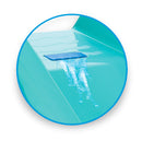 Scivolo Pieghevole per Bambini 59x126x71 cm con Deviatore Acqua per Acquascivolo