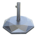 Base per Ombrellone da Giardino Ø48 in Cemento 25Kg Vorghini UnShake Nera
