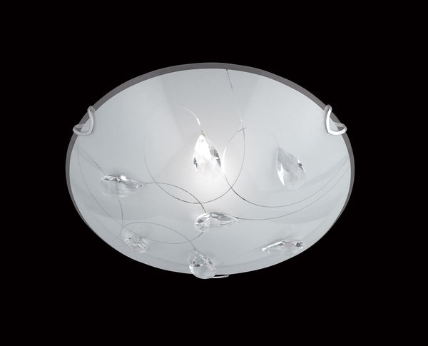 Plafoniera da Interno Attacco E27 in Metallo Cromo sconto