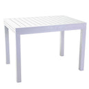 Tavolo Allungabile da Giardino 105/210x75xh75 cm in Alluminio Cleveland Bianco