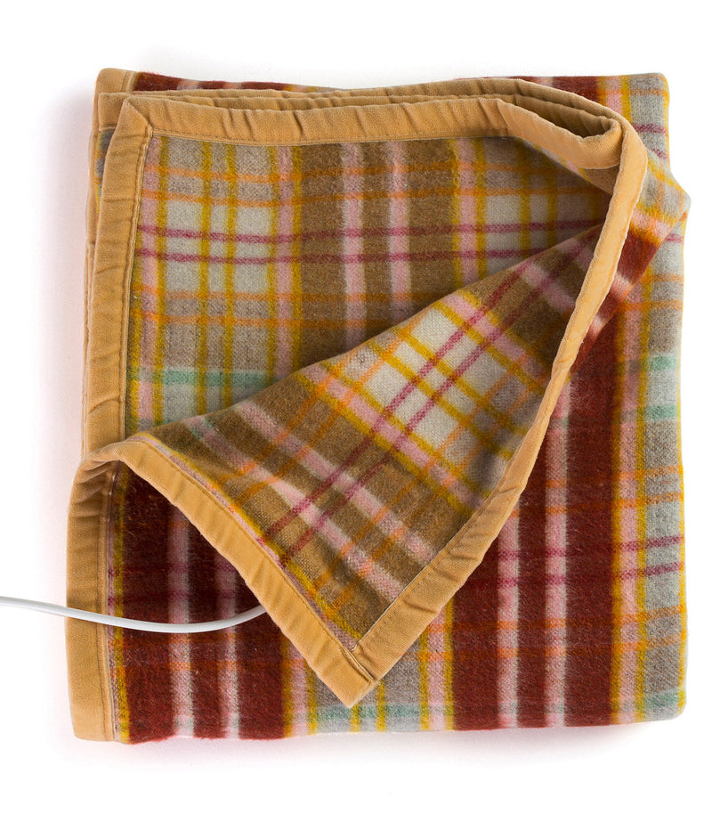 Coperta Elettrica Elettrocoperta in Misto Lana Scozzese Varie Misure